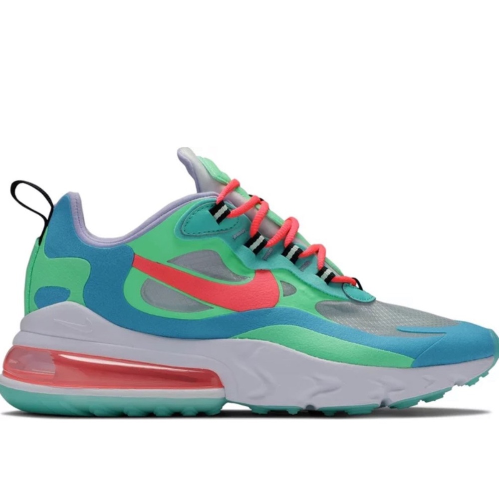 Nike Air Max 270 React| Size:8 1/2| Color: Blue, White, Pink